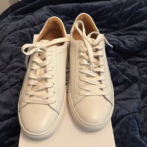 Quince white leather sneakers